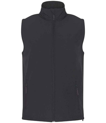 Pro RTX RX550 Charcoal Front - Soft Shell Bodywarmer Ready to be Embroidered and Printed by Custard Workwear - Cheap Personalised and Customised Workwear in Nottinghamshire, Derbyshire and Leicestershire