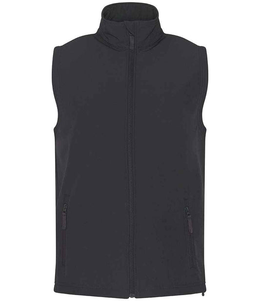 Pro RTX RX550 Charcoal Front - Soft Shell Bodywarmer Ready to be Embroidered and Printed by Custard Workwear - Cheap Personalised and Customised Workwear in Nottinghamshire, Derbyshire and Leicestershire