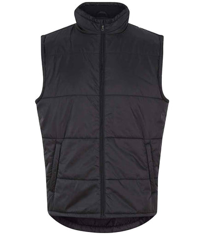 Pro RTX RX551 Black Front - Padded Bodywarmer Ready to be Embroidered and Printed by Custard Workwear - Cheap Personalised and Customised Workwear in Nottinghamshire, Derbyshire and Leicestershire