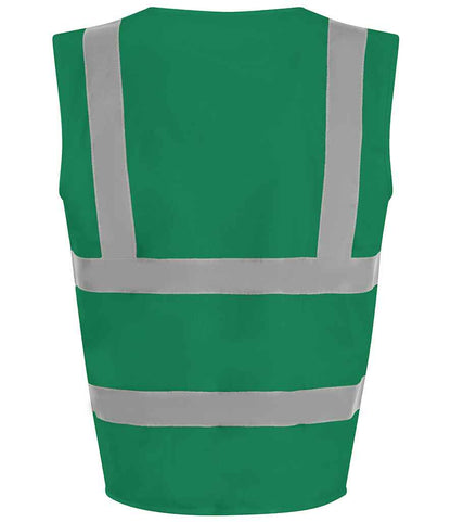 Pro RTX RX700 Paramedic Green Back - Hi Vis Vest Ready to be Printed by Custard Workwear - Cheap Personalised and Customised Workwear in Nottinghamshire, Derbyshire and Leicestershire