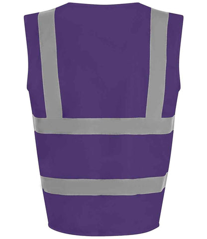 Pro RTX RX700 Purple Back - Hi Vis Vest Ready to be Printed by Custard Workwear - Cheap Personalised and Customised Workwear in Nottinghamshire, Derbyshire and Leicestershire