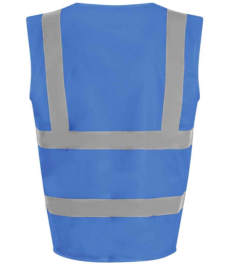Pro RTX RX700 Royal Blue Back - Hi Vis Vest Ready to be Printed by Custard Workwear - Cheap Personalised and Customised Workwear in Nottinghamshire, Derbyshire and Leicestershire