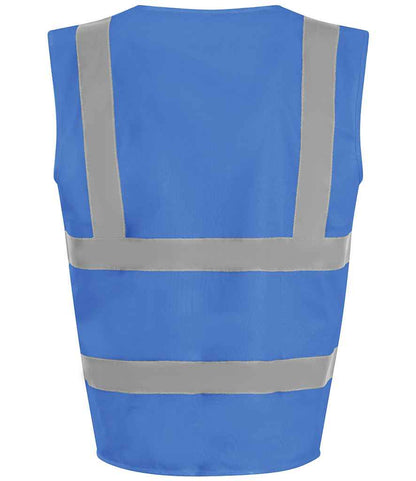 Pro RTX RX700 Royal Blue Back - Hi Vis Vest Ready to be Printed by Custard Workwear - Cheap Personalised and Customised Workwear in Nottinghamshire, Derbyshire and Leicestershire