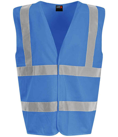 Pro RTX RX700 Royal Blue Front - Hi Vis Vest Ready to be Printed by Custard Workwear - Cheap Personalised and Customised Workwear in Nottinghamshire, Derbyshire and Leicestershire
