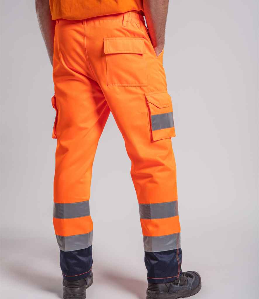 Pro RTX RX760 Orange Model - Hi Vis Trouser Ready to be  by Custard Workwear - Cheap Personalised and Customised Workwear in Nottinghamshire, Derbyshire and Leicestershire