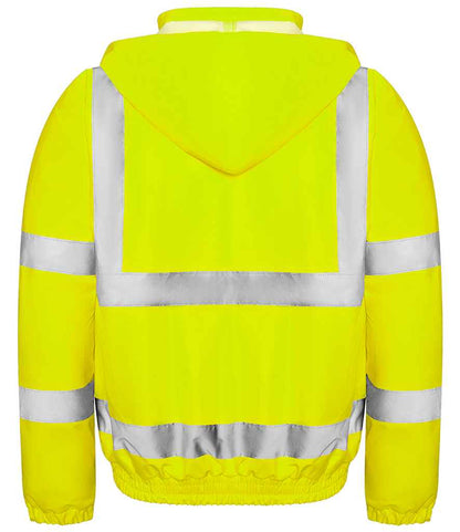 Pro RTX RX770 Yellow Back - Hi Vis Waterproof  Jacket Ready to be Embroidered and Printed by Custard Workwear - Cheap Personalised and Customised Workwear in Nottinghamshire, Derbyshire and Leicestershire