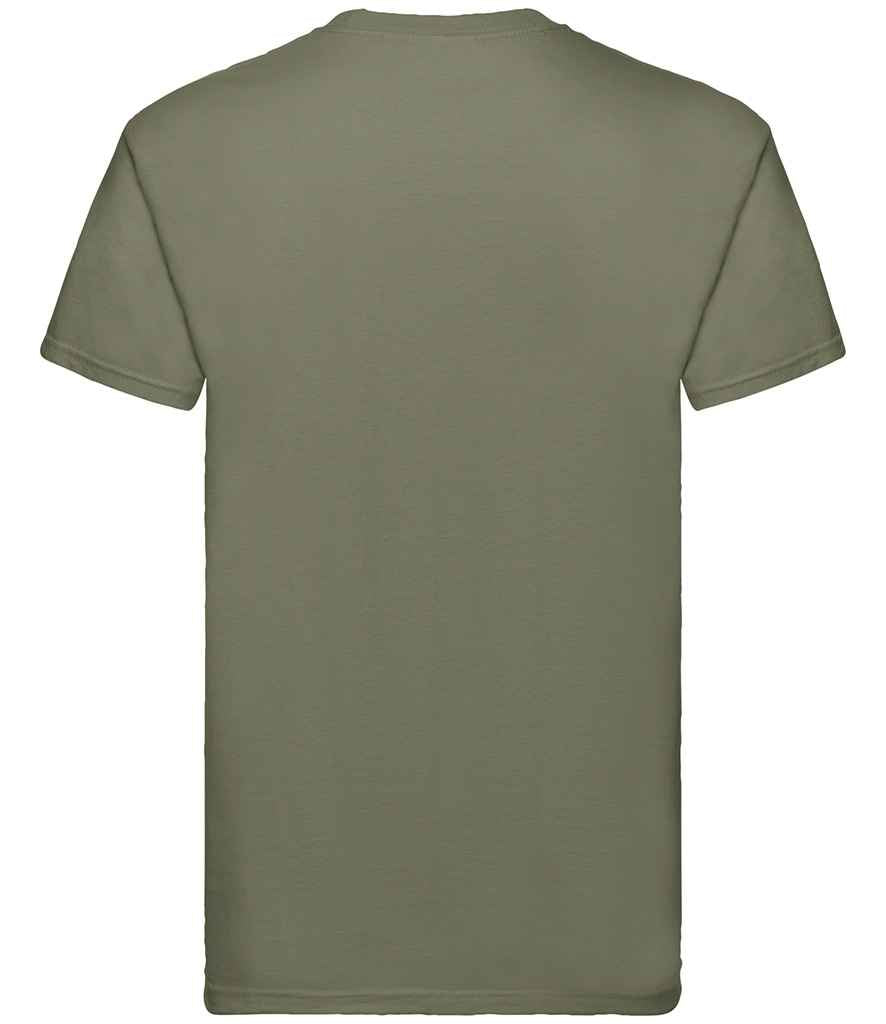Fruit of the Loom SS10 Classic Olive Back -  Ready to be Embroidered and Printed by Custard Workwear - Cheap Personalised and Customised Workwear in Nottinghamshire, Derbyshire and Leicestershire