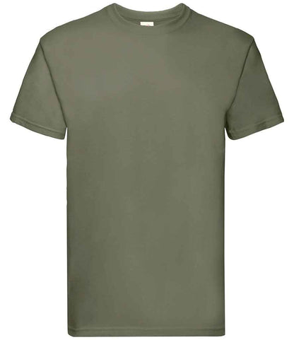 Fruit of the Loom SS10 Classic Olive Front -  Ready to be Embroidered and Printed by Custard Workwear - Cheap Personalised and Customised Workwear in Nottinghamshire, Derbyshire and Leicestershire