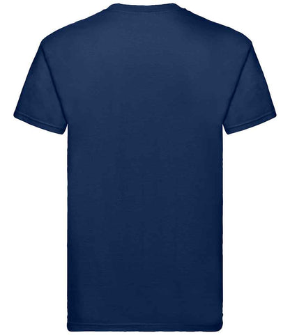 Fruit of the Loom SS10 Navy Back -  Ready to be Embroidered and Printed by Custard Workwear - Cheap Personalised and Customised Workwear in Nottinghamshire, Derbyshire and Leicestershire