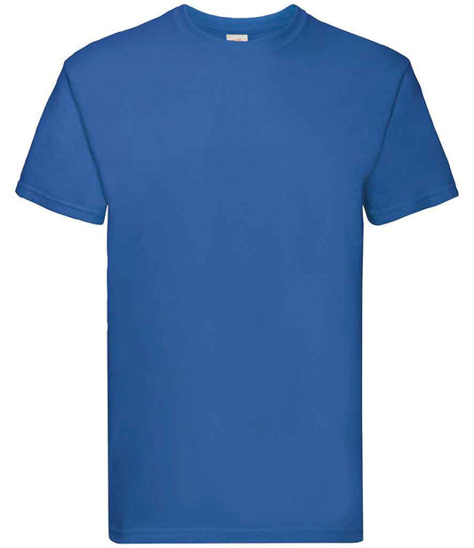 Fruit of the Loom SS10 Royal Blue Front -  Ready to be Embroidered and Printed by Custard Workwear - Cheap Personalised and Customised Workwear in Nottinghamshire, Derbyshire and Leicestershire