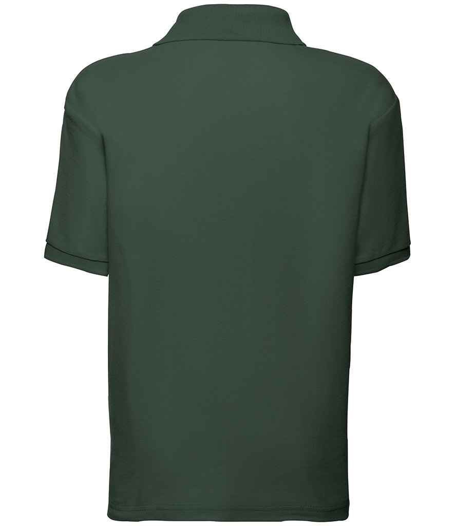 Fruit of the Loom SS11B Bottle Green Back -  Ready to be Embroidered and Printed by Custard Workwear - Cheap Personalised and Customised Workwear in Nottinghamshire, Derbyshire and Leicestershire