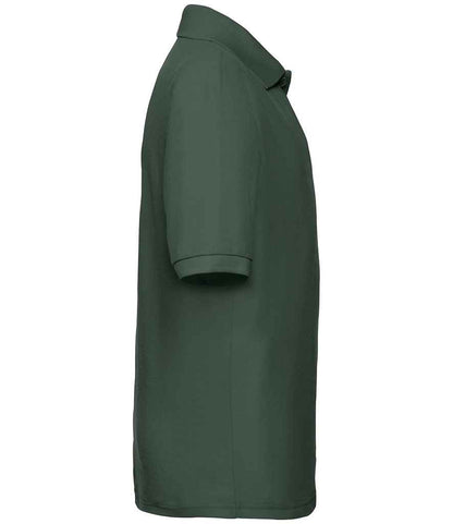 Fruit of the Loom SS11B Bottle Green Right -  Ready to be Embroidered and Printed by Custard Workwear - Cheap Personalised and Customised Workwear in Nottinghamshire, Derbyshire and Leicestershire