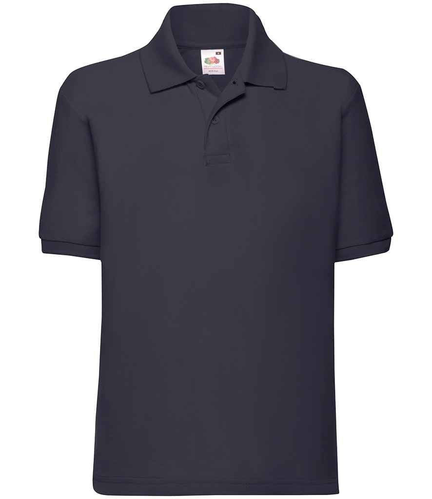 Fruit of the Loom SS11B Deep Navy Front -  Ready to be Embroidered and Printed by Custard Workwear - Cheap Personalised and Customised Workwear in Nottinghamshire, Derbyshire and Leicestershire