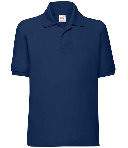 Fruit of the Loom SS11B Navy Front -  Ready to be Embroidered and Printed by Custard Workwear - Cheap Personalised and Customised Workwear in Nottinghamshire, Derbyshire and Leicestershire