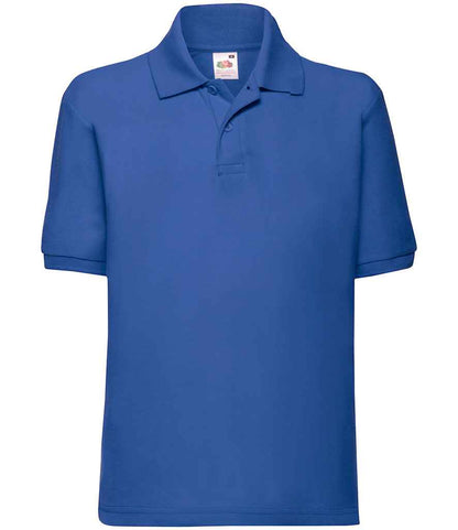 Fruit of the Loom SS11B Royal Blue Front -  Ready to be Embroidered and Printed by Custard Workwear - Cheap Personalised and Customised Workwear in Nottinghamshire, Derbyshire and Leicestershire