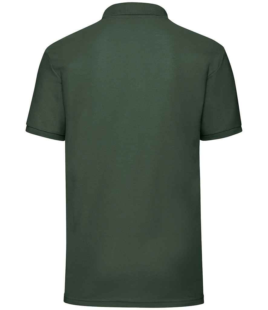 Fruit of the Loom SS11 Bottle Green Back -  Ready to be Embroidered and Printed by Custard Workwear - Cheap Personalised and Customised Workwear in Nottinghamshire, Derbyshire and Leicestershire