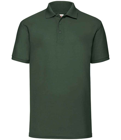 Fruit of the Loom SS11 Bottle Green Front -  Ready to be Embroidered and Printed by Custard Workwear - Cheap Personalised and Customised Workwear in Nottinghamshire, Derbyshire and Leicestershire