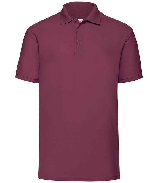 Fruit of the Loom SS11 Burgundy Front -  Ready to be Embroidered and Printed by Custard Workwear - Cheap Personalised and Customised Workwear in Nottinghamshire, Derbyshire and Leicestershire
