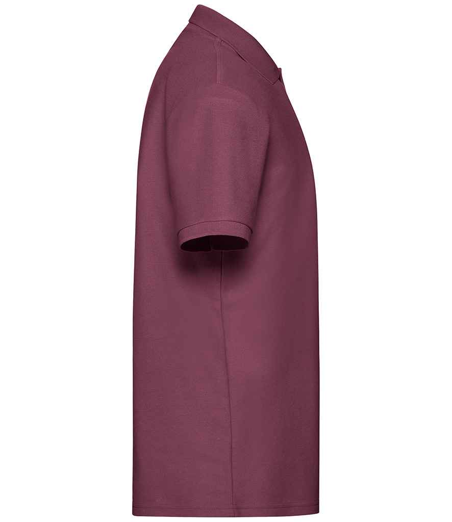Fruit of the Loom SS11 Burgundy Right -  Ready to be Embroidered and Printed by Custard Workwear - Cheap Personalised and Customised Workwear in Nottinghamshire, Derbyshire and Leicestershire