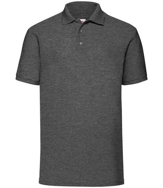 Fruit of the Loom SS11 Dark Heather Front -  Ready to be Embroidered and Printed by Custard Workwear - Cheap Personalised and Customised Workwear in Nottinghamshire, Derbyshire and Leicestershire