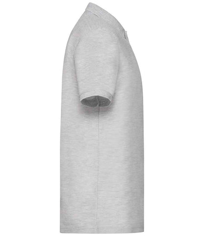Fruit of the Loom SS11 Heather Grey Right -  Ready to be Embroidered and Printed by Custard Workwear - Cheap Personalised and Customised Workwear in Nottinghamshire, Derbyshire and Leicestershire