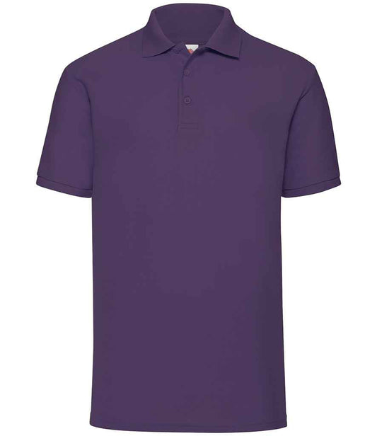 Fruit of the Loom SS11 Purple Front -  Ready to be Embroidered and Printed by Custard Workwear - Cheap Personalised and Customised Workwear in Nottinghamshire, Derbyshire and Leicestershire