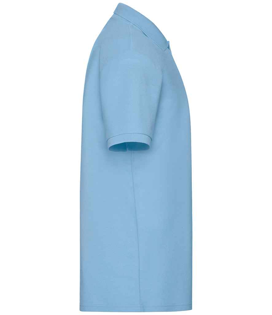 Fruit of the Loom SS11 Sky Blue Right -  Ready to be Embroidered and Printed by Custard Workwear - Cheap Personalised and Customised Workwear in Nottinghamshire, Derbyshire and Leicestershire