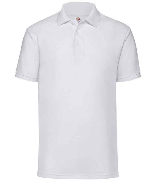 Fruit of the Loom SS11 White Front -  Ready to be Embroidered and Printed by Custard Workwear - Cheap Personalised and Customised Workwear in Nottinghamshire, Derbyshire and Leicestershire