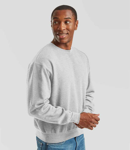 Fruit of the Loom SS141 Athletic Heather Model -  Ready to be Embroidered and Printed by Custard Workwear - Cheap Personalised and Customised Workwear in Nottinghamshire, Derbyshire and Leicestershire