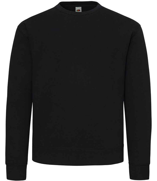 Fruit of the Loom SS141 Black Front -  Ready to be Embroidered and Printed by Custard Workwear - Cheap Personalised and Customised Workwear in Nottinghamshire, Derbyshire and Leicestershire