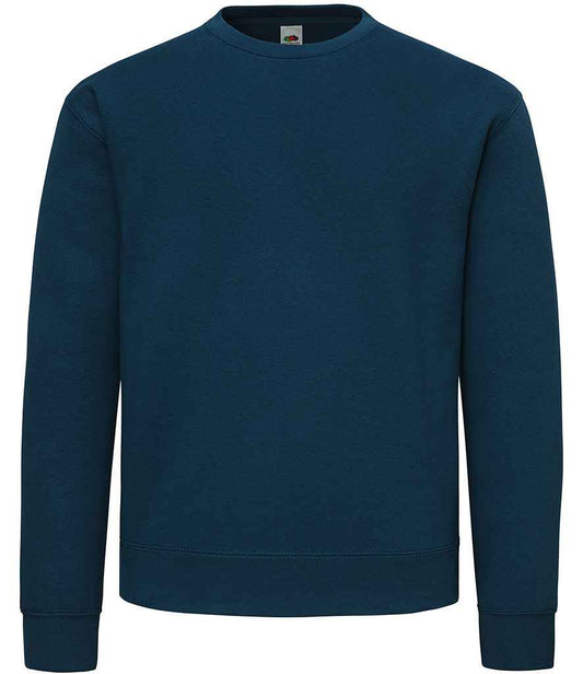 Fruit of the Loom SS141 Mountain Blue Front -  Ready to be Embroidered and Printed by Custard Workwear - Cheap Personalised and Customised Workwear in Nottinghamshire, Derbyshire and Leicestershire