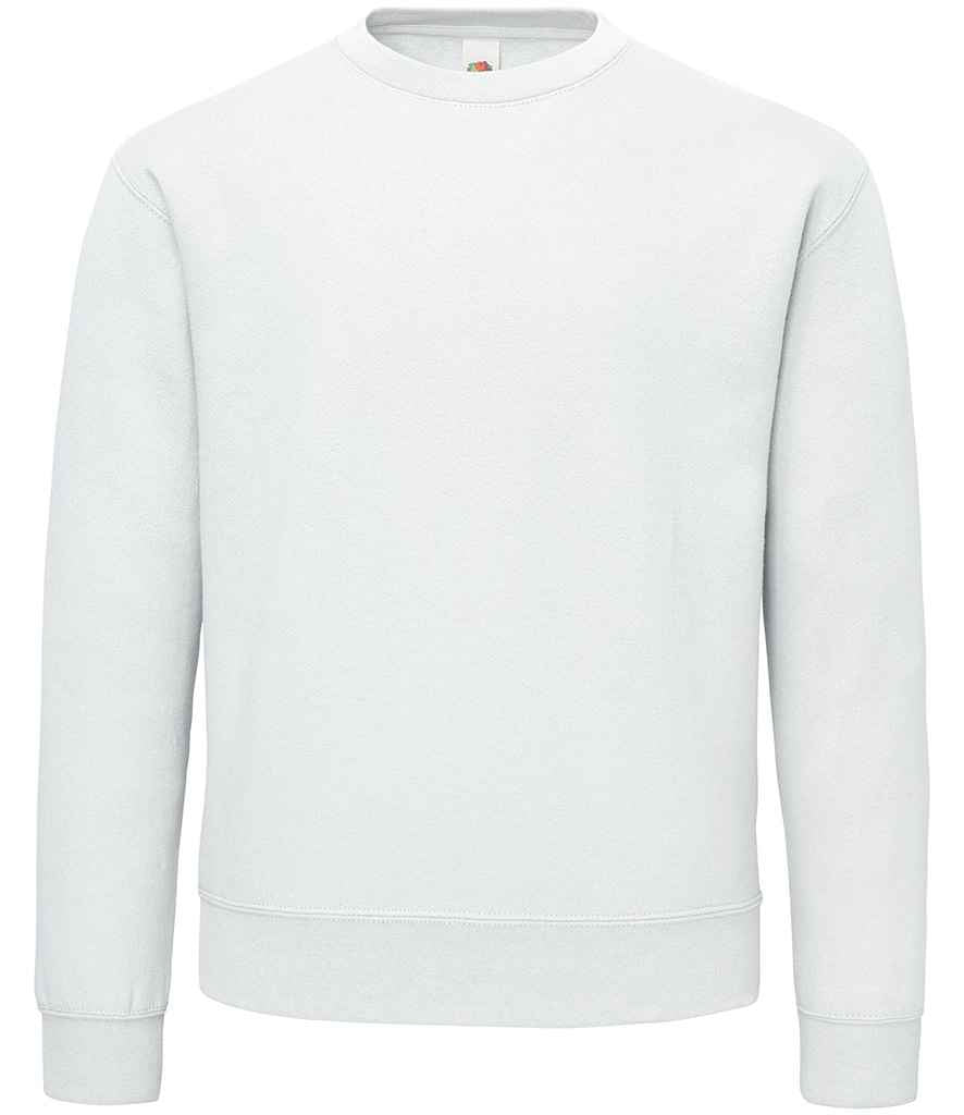Fruit of the Loom SS141 White Front -  Ready to be Embroidered and Printed by Custard Workwear - Cheap Personalised and Customised Workwear in Nottinghamshire, Derbyshire and Leicestershire