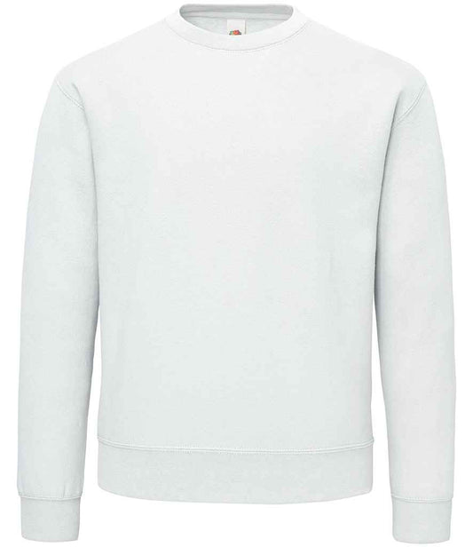 Fruit of the Loom SS141 White Front -  Ready to be Embroidered and Printed by Custard Workwear - Cheap Personalised and Customised Workwear in Nottinghamshire, Derbyshire and Leicestershire