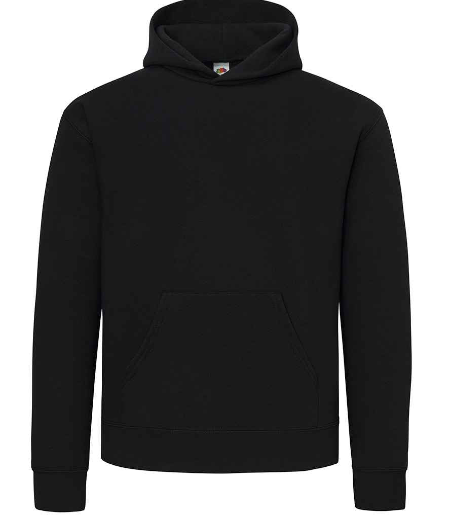 Fruit of the Loom SS142 Black Front -  Ready to be Embroidered and Printed by Custard Workwear - Cheap Personalised and Customised Workwear in Nottinghamshire, Derbyshire and Leicestershire