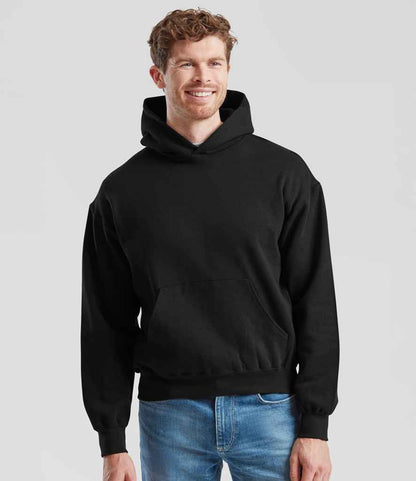 Fruit of the Loom SS142 Black Model -  Ready to be Embroidered and Printed by Custard Workwear - Cheap Personalised and Customised Workwear in Nottinghamshire, Derbyshire and Leicestershire