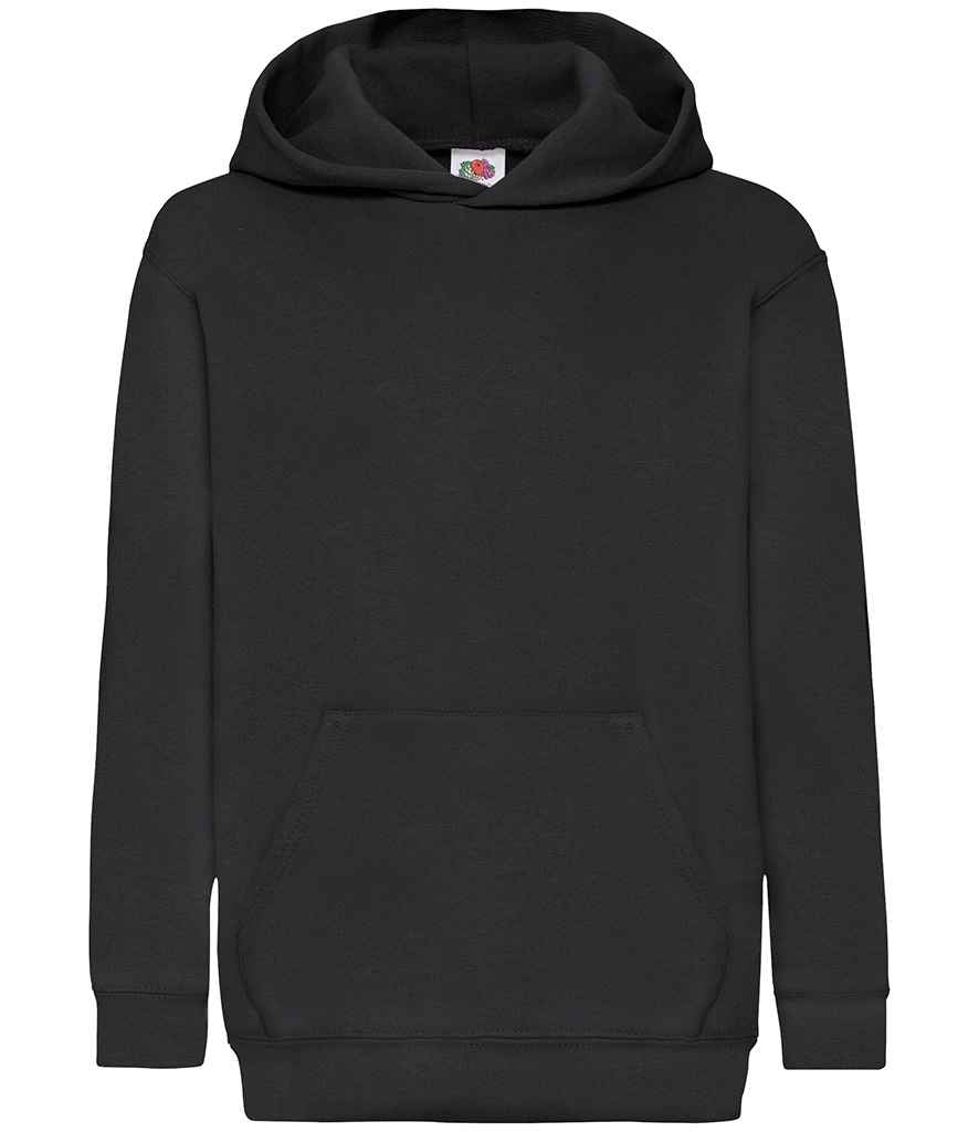 Fruit of the Loom SS14B Black Front -  Ready to be Embroidered and Printed by Custard Workwear - Cheap Personalised and Customised Workwear in Nottinghamshire, Derbyshire and Leicestershire