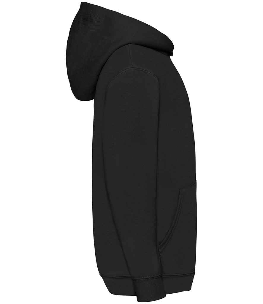 Fruit of the Loom SS14B Black Left -  Ready to be Embroidered and Printed by Custard Workwear - Cheap Personalised and Customised Workwear in Nottinghamshire, Derbyshire and Leicestershire