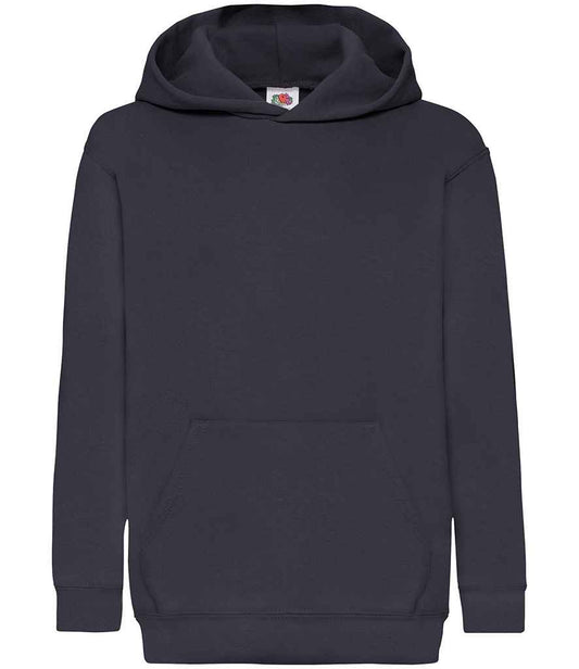 Fruit of the Loom SS14B Deep Navy Front -  Ready to be Embroidered and Printed by Custard Workwear - Cheap Personalised and Customised Workwear in Nottinghamshire, Derbyshire and Leicestershire