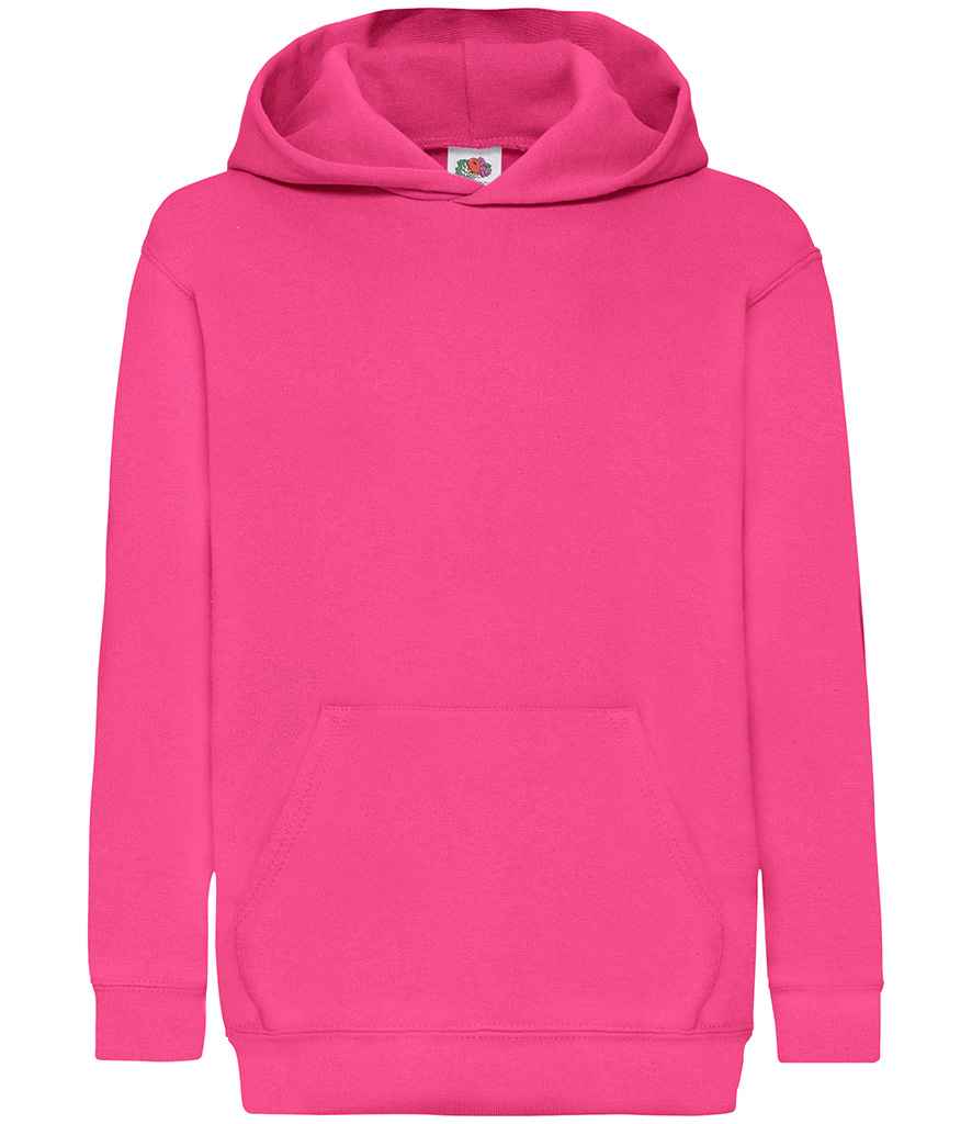 Fruit of the Loom SS14B Fuchsia Front -  Ready to be Embroidered and Printed by Custard Workwear - Cheap Personalised and Customised Workwear in Nottinghamshire, Derbyshire and Leicestershire