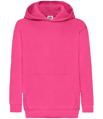 Fruit of the Loom SS14B Fuchsia Front -  Ready to be Embroidered and Printed by Custard Workwear - Cheap Personalised and Customised Workwear in Nottinghamshire, Derbyshire and Leicestershire