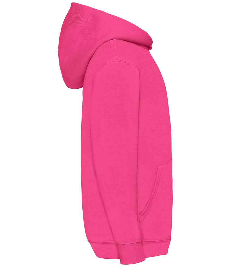Fruit of the Loom SS14B Fuchsia Left -  Ready to be Embroidered and Printed by Custard Workwear - Cheap Personalised and Customised Workwear in Nottinghamshire, Derbyshire and Leicestershire