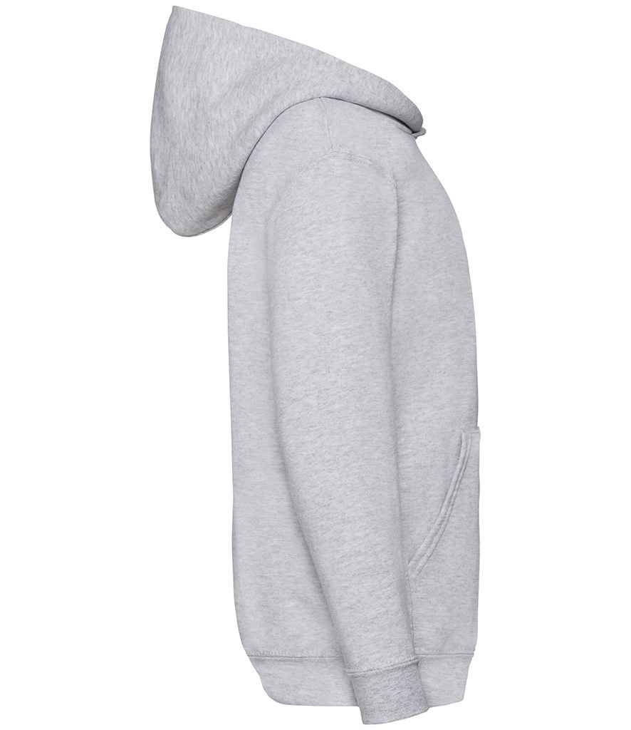 Fruit of the Loom SS14B Heather Grey Left -  Ready to be Embroidered and Printed by Custard Workwear - Cheap Personalised and Customised Workwear in Nottinghamshire, Derbyshire and Leicestershire