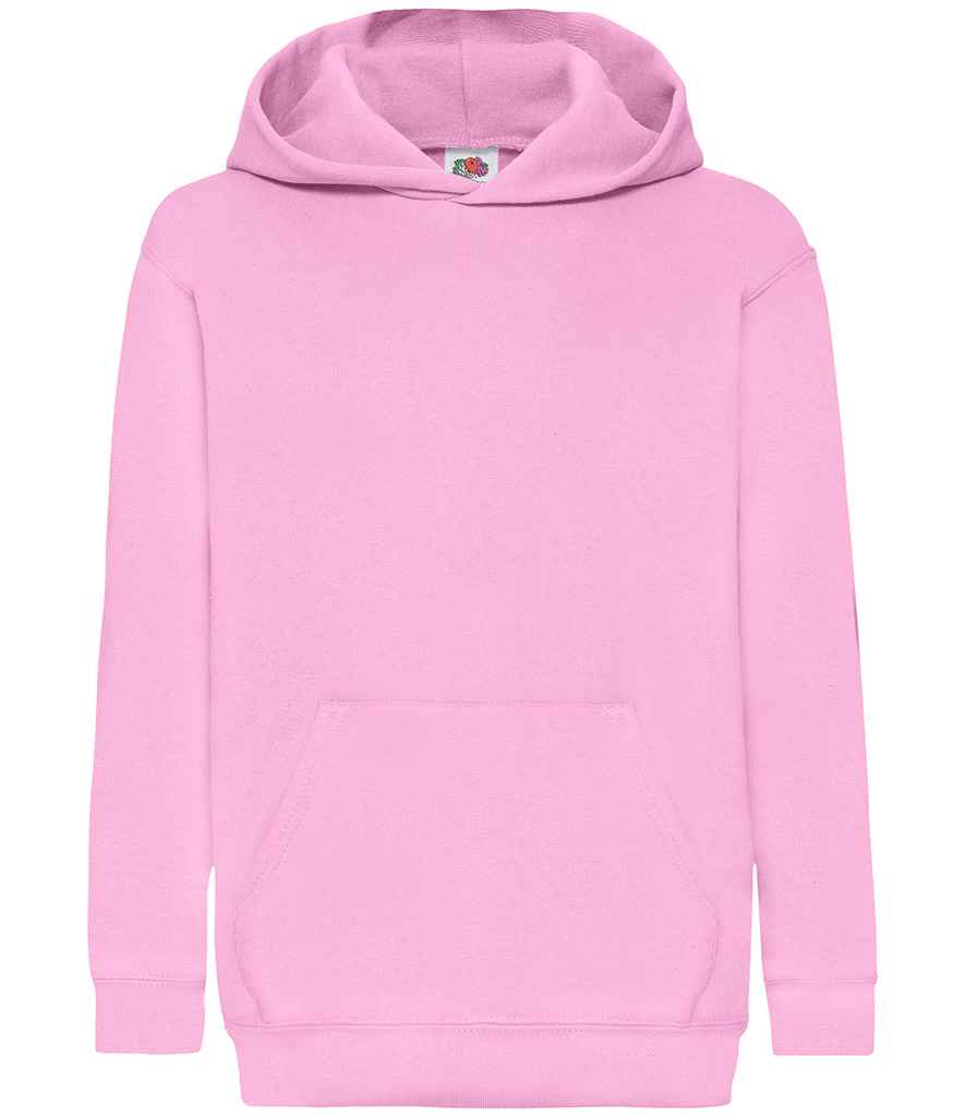 Fruit of the Loom SS14B Light Pink Front -  Ready to be Embroidered and Printed by Custard Workwear - Cheap Personalised and Customised Workwear in Nottinghamshire, Derbyshire and Leicestershire