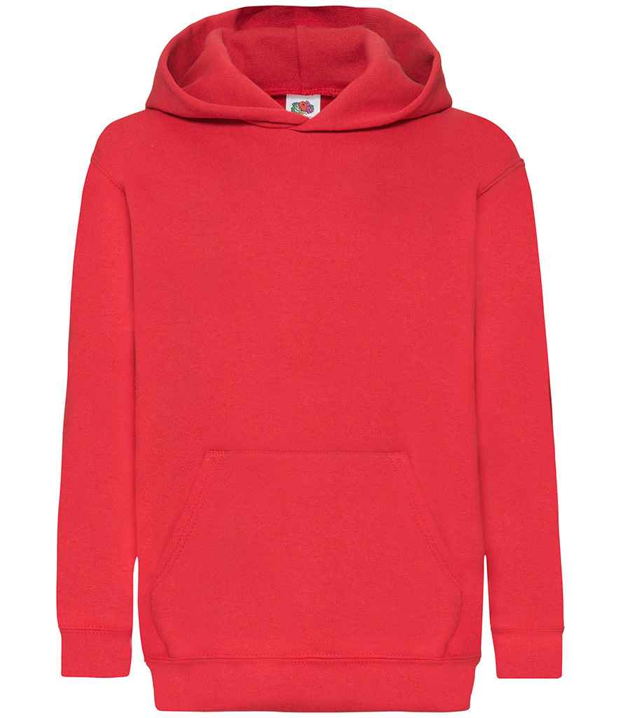 Fruit of the Loom SS14B Red Front -  Ready to be Embroidered and Printed by Custard Workwear - Cheap Personalised and Customised Workwear in Nottinghamshire, Derbyshire and Leicestershire
