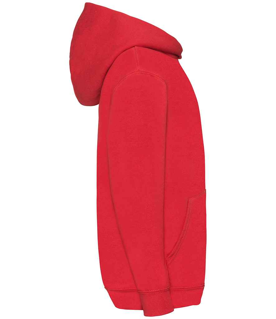 Fruit of the Loom SS14B Red Left -  Ready to be Embroidered and Printed by Custard Workwear - Cheap Personalised and Customised Workwear in Nottinghamshire, Derbyshire and Leicestershire