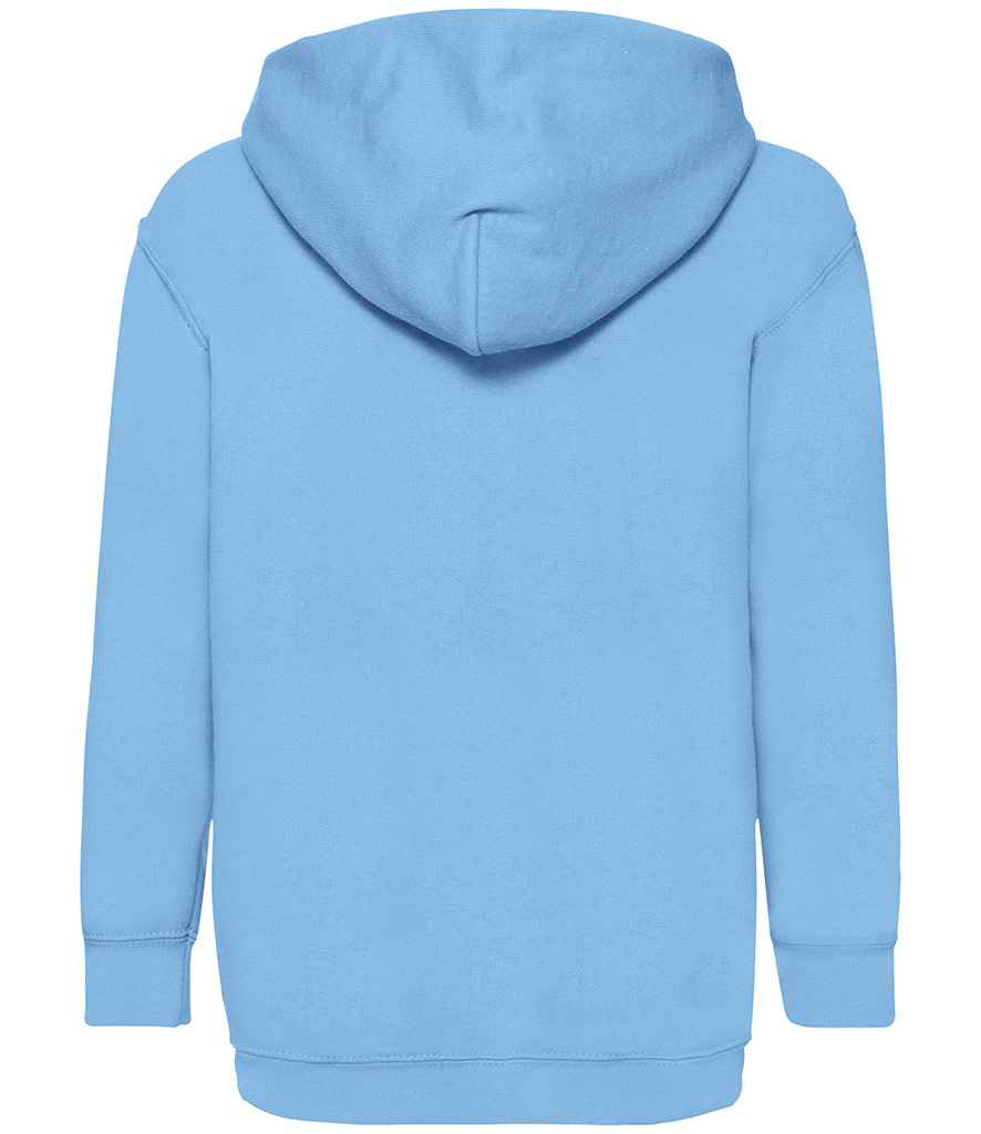 Fruit of the Loom SS14B Sky Blue Back -  Ready to be Embroidered and Printed by Custard Workwear - Cheap Personalised and Customised Workwear in Nottinghamshire, Derbyshire and Leicestershire