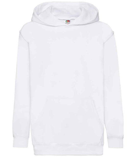 Fruit of the Loom SS14B White Front -  Ready to be Embroidered and Printed by Custard Workwear - Cheap Personalised and Customised Workwear in Nottinghamshire, Derbyshire and Leicestershire