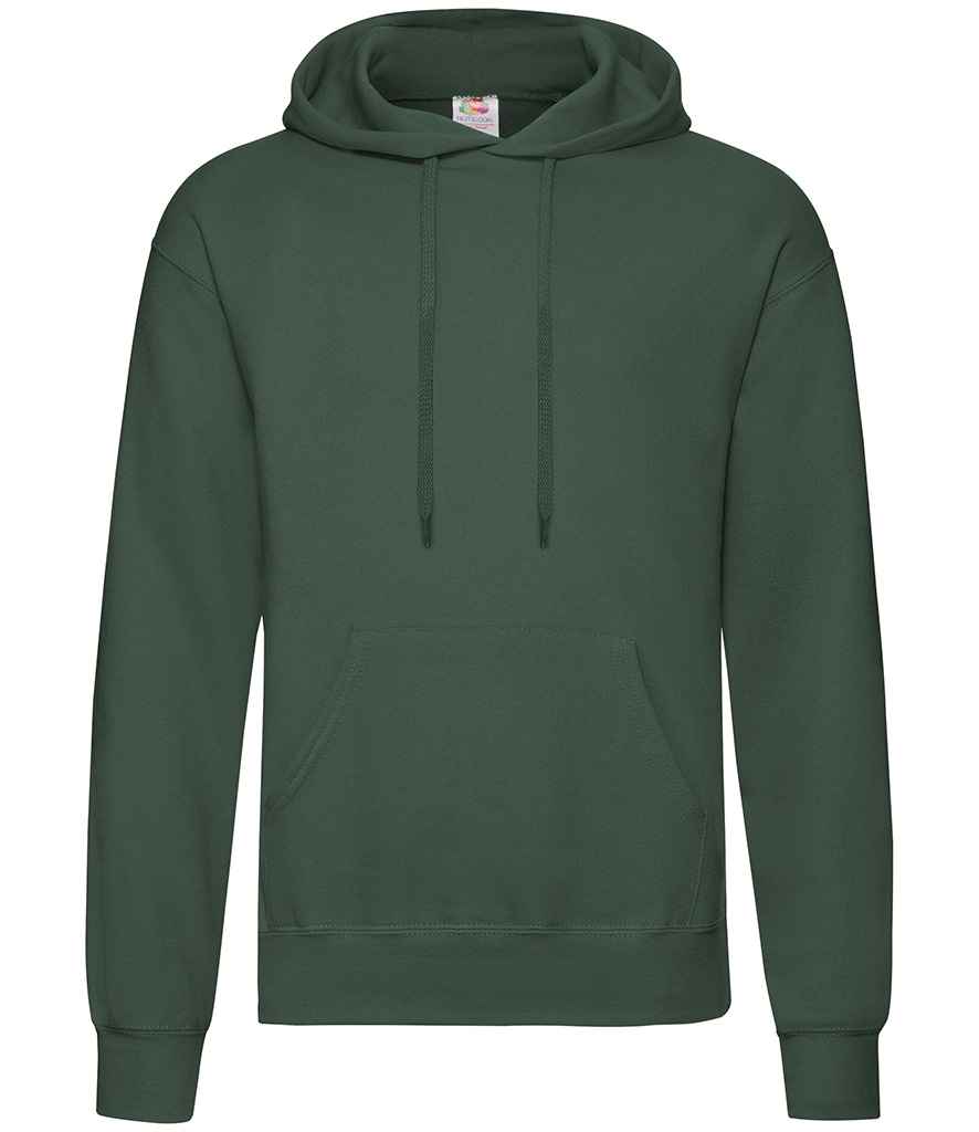 Fruit of the Loom SS14 Bottle Green Front -  Ready to be Embroidered and Printed by Custard Workwear - Cheap Personalised and Customised Workwear in Nottinghamshire, Derbyshire and Leicestershire
