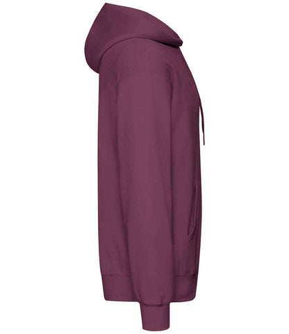 Fruit of the Loom SS14 Burgundy Right -  Ready to be Embroidered and Printed by Custard Workwear - Cheap Personalised and Customised Workwear in Nottinghamshire, Derbyshire and Leicestershire