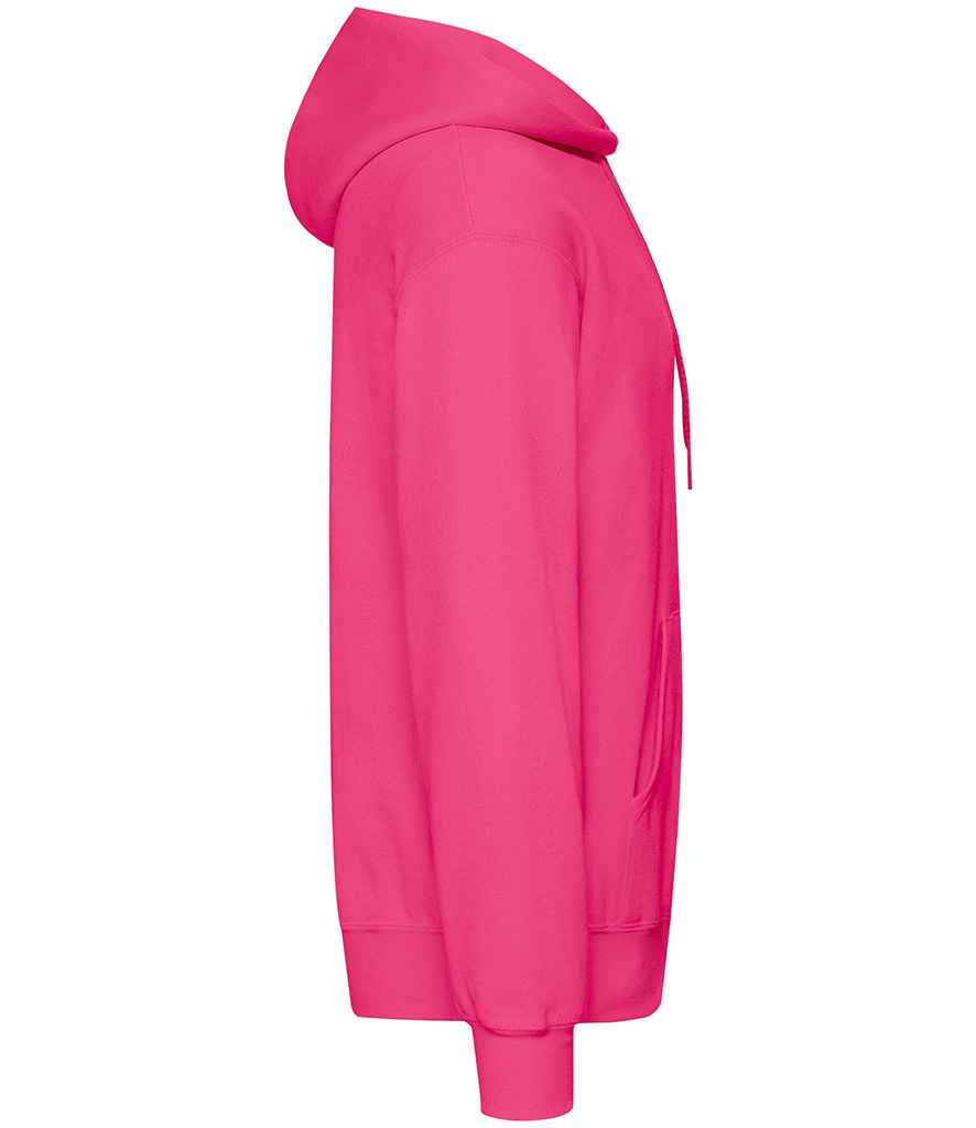 Fruit of the Loom SS14 Fuchsia Right -  Ready to be Embroidered and Printed by Custard Workwear - Cheap Personalised and Customised Workwear in Nottinghamshire, Derbyshire and Leicestershire
